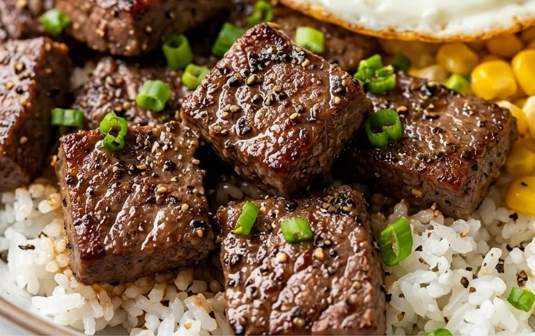 Beef Pepper Rice Bowl is a delicious meal option.
