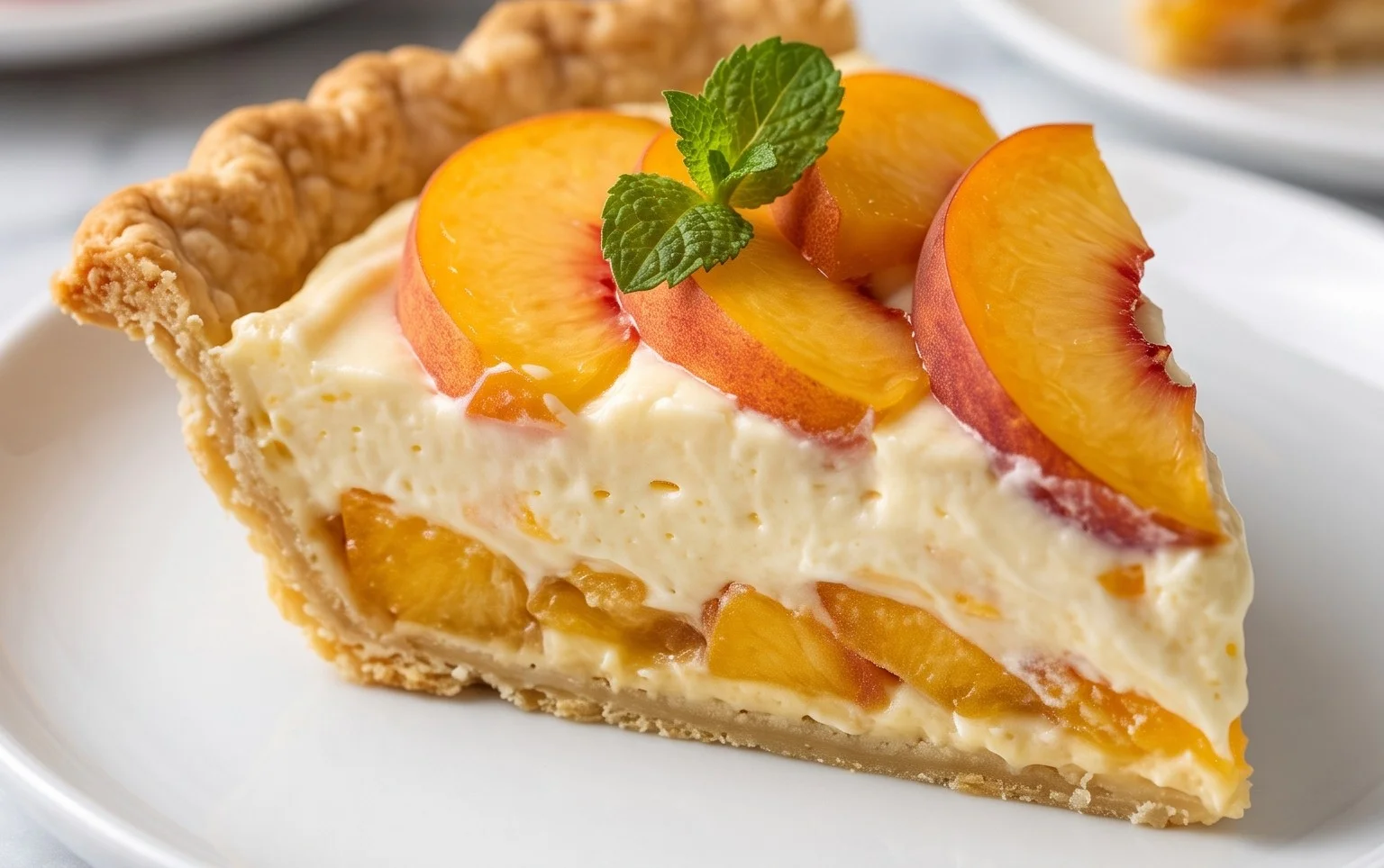 Peaches and Cream Pie