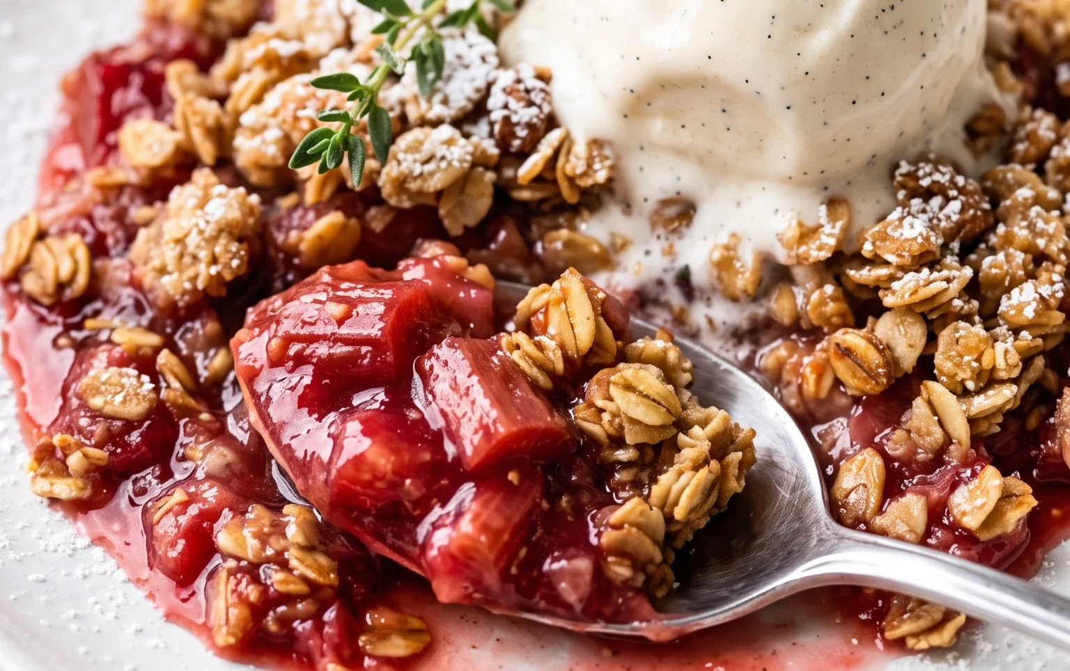 Easy Rhubarb Crisp