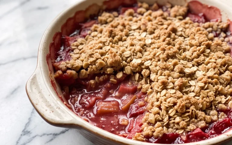 Easy Rhubarb Crisp