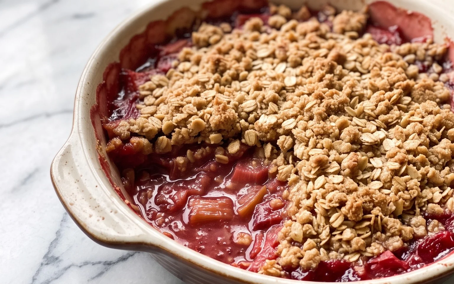 Easy Rhubarb Crisp