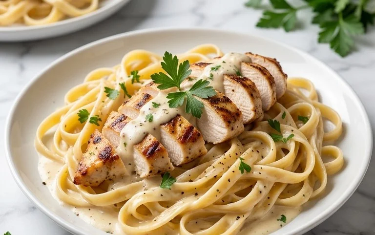 Low Calorie Chicken Alfredo