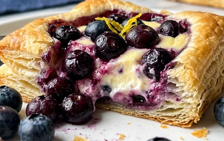 Blueberry Cream Cheese Puff Pastry