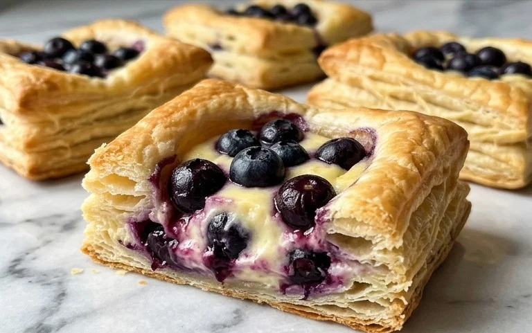 Blueberry Cream Cheese Puff Pastry