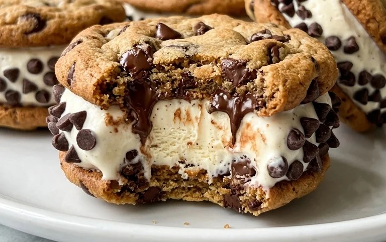 Cookie Ice Cream Sandwiches (Like a Chipwich!)