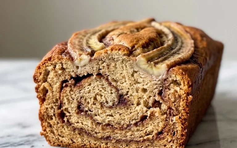 Cinnamon Roll Banana Bread