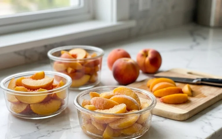 Freezing Peaches, How to Easily Freeze Peaches