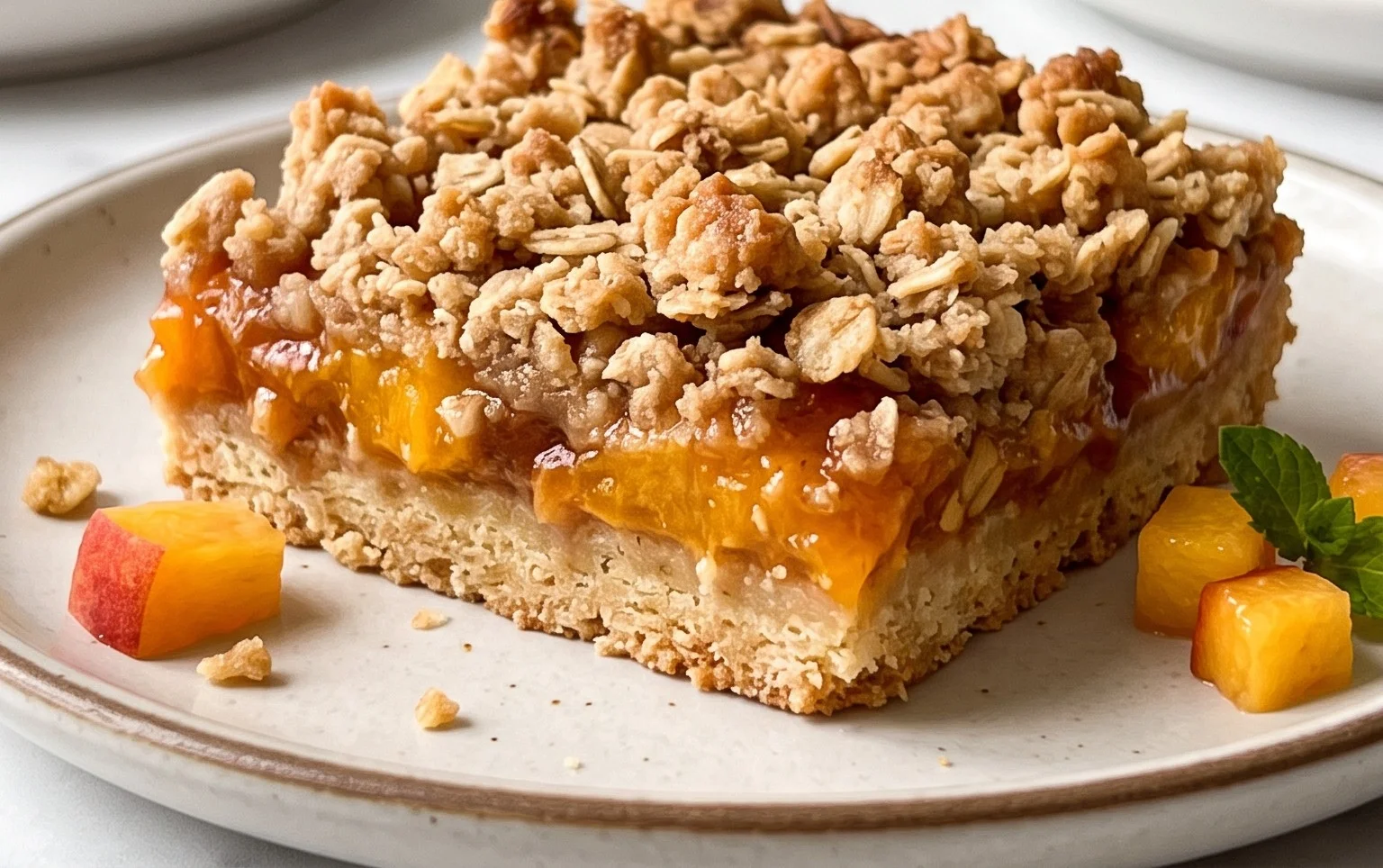 Fresh Peach Crum extractb Bars