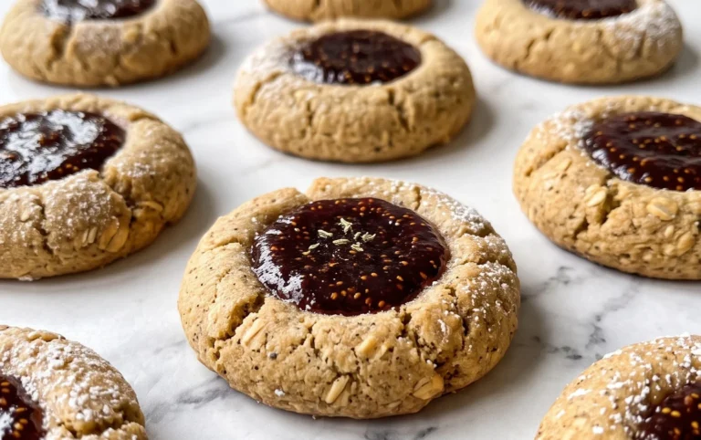 Cardamom Fig Thumbprint Cookies