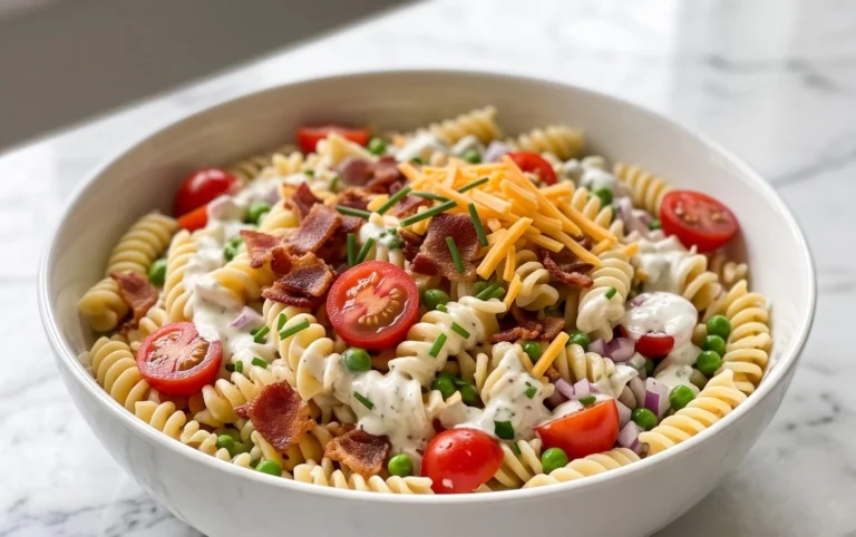 Beef Bacon Ranch Pasta Salad