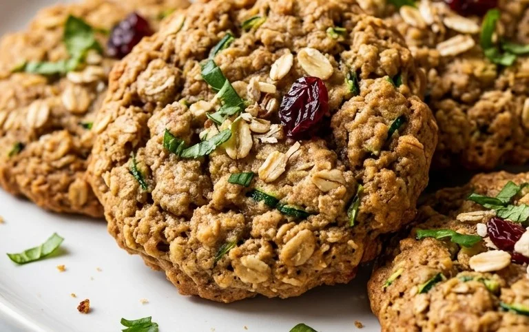 Healthy Zucchini Oatmeal Cookies