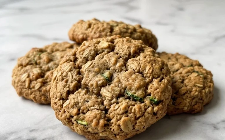 Healthy Zucchini Oatmeal Cookies