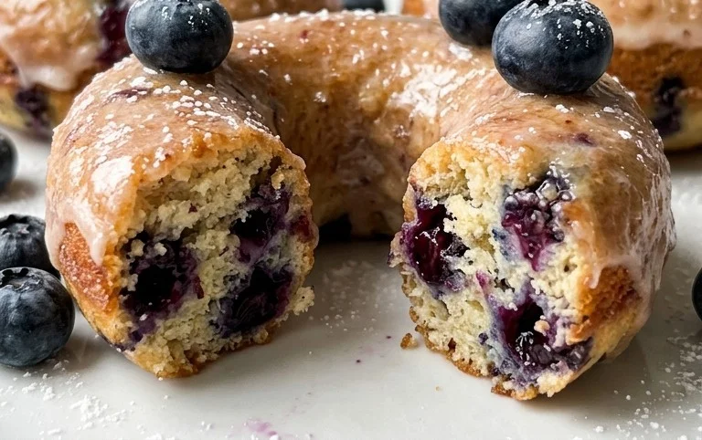Blueberry Cake Donuts