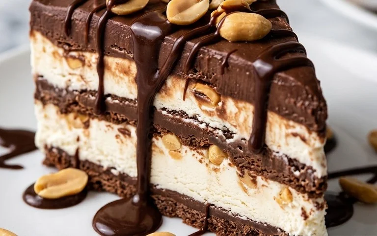 Buster Bar Ice Cream Cake