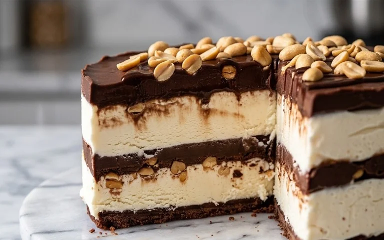 Buster Bar Ice Cream Cake