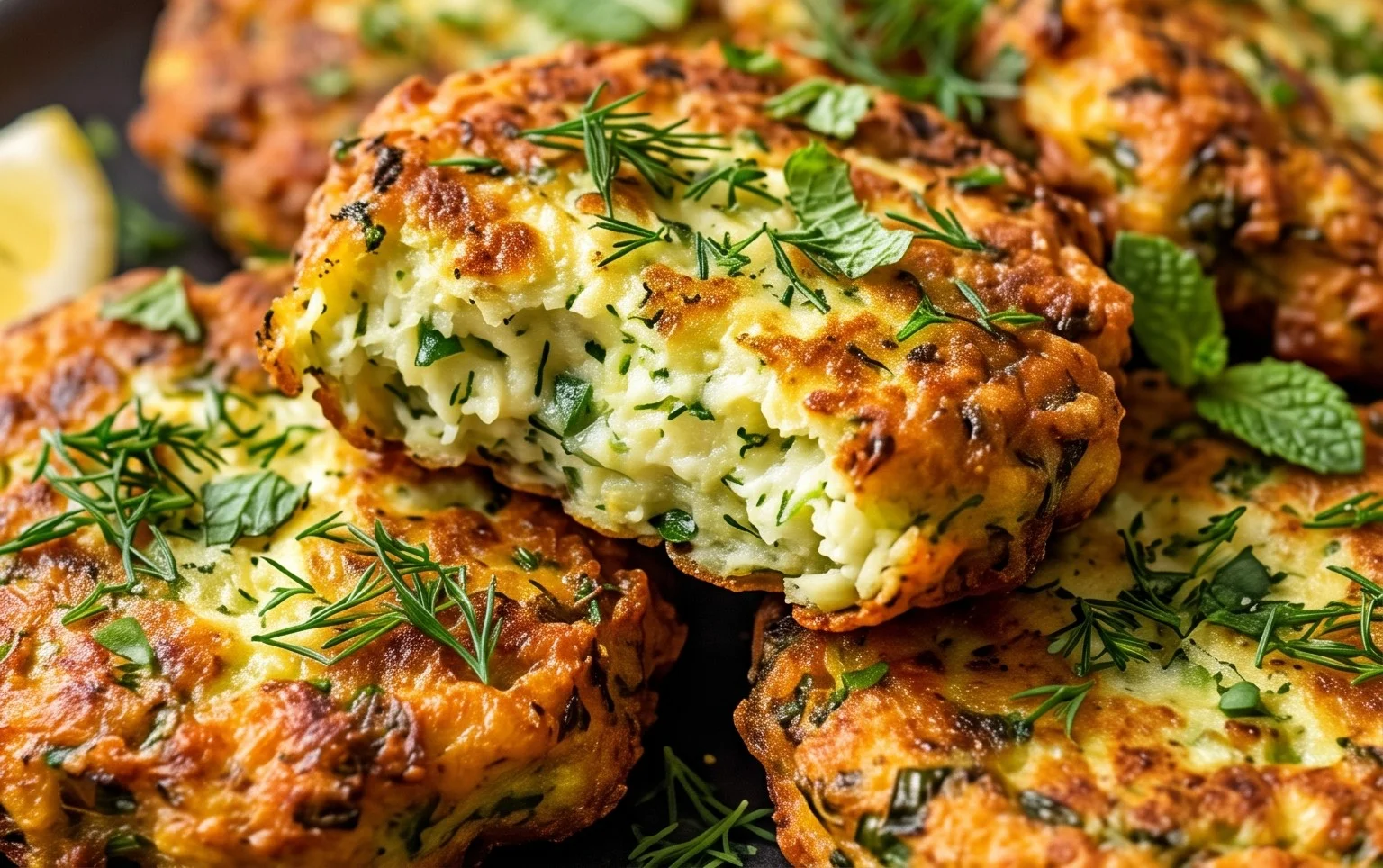 Kolokithokeftedes (Greek Zucchini Fritters)