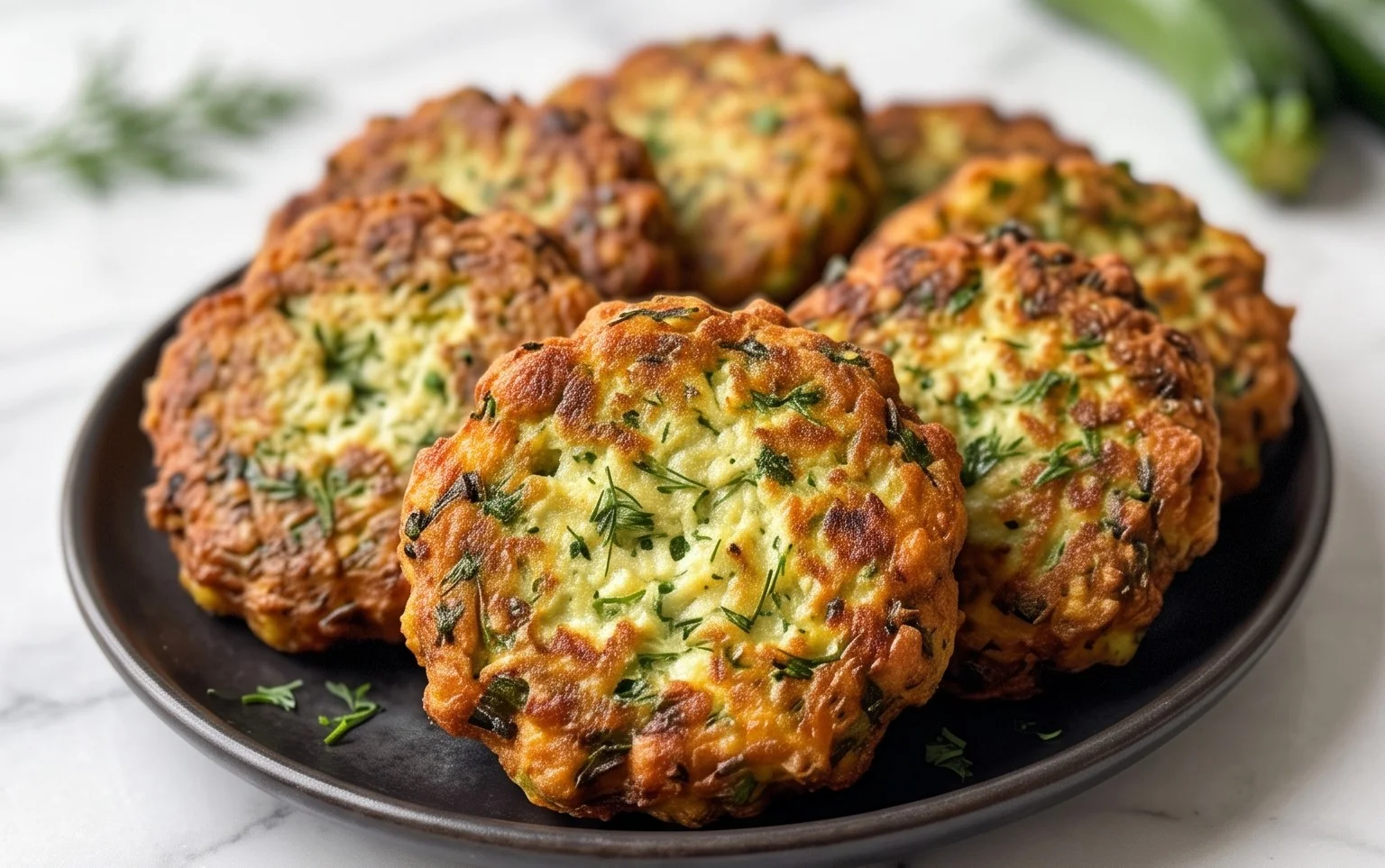 Kolokithokeftedes (Greek Zucchini Fritters)