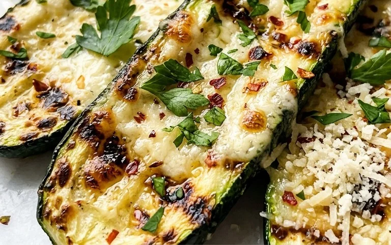 Grilled Zucchini with Parmesan